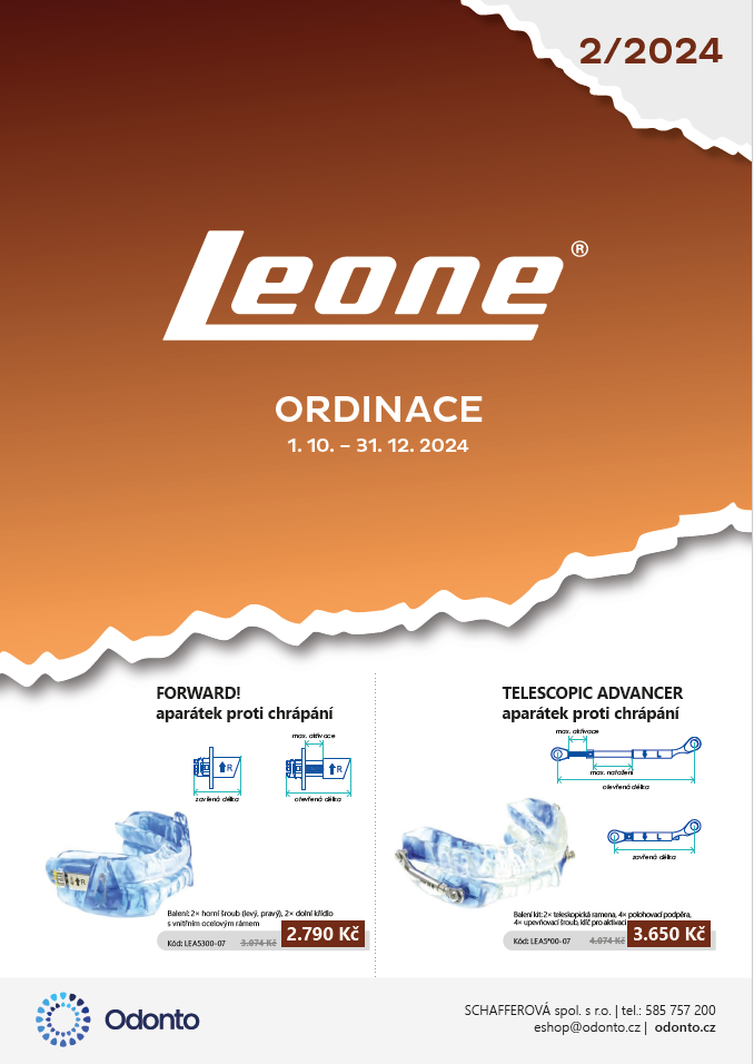 Akční leták Leone - vše pro ortodoncii ordinace